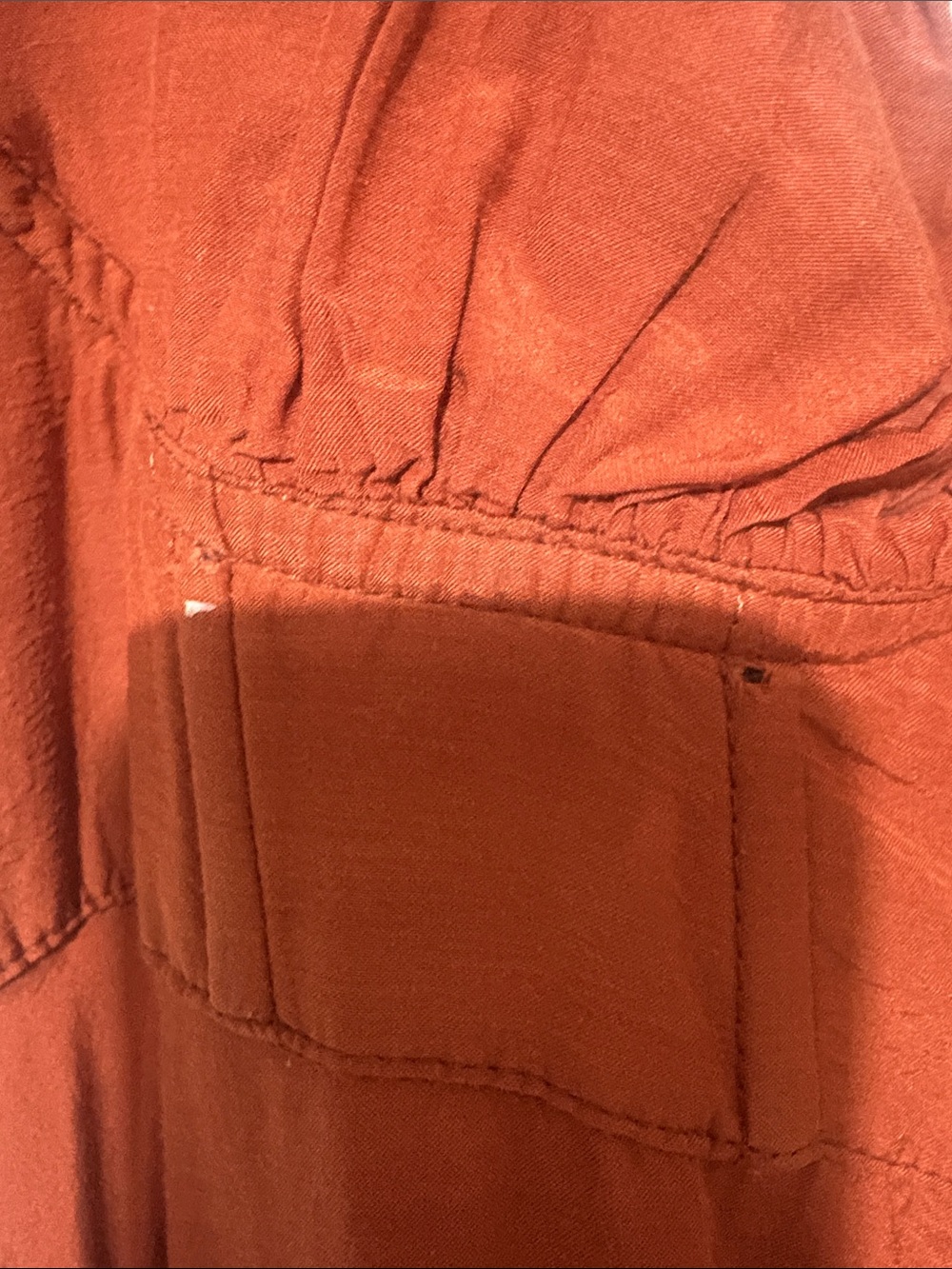 FARM Rio Rust Ruffle-Shoulder Maxi Dress - Picture 4 of 13